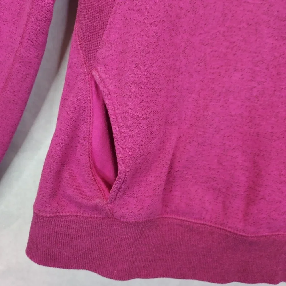 Fox Racing Sweatshirt Women M Motocross Logo Hot Pink Fleece Front Pocket Sporty - Picture 6 of 13